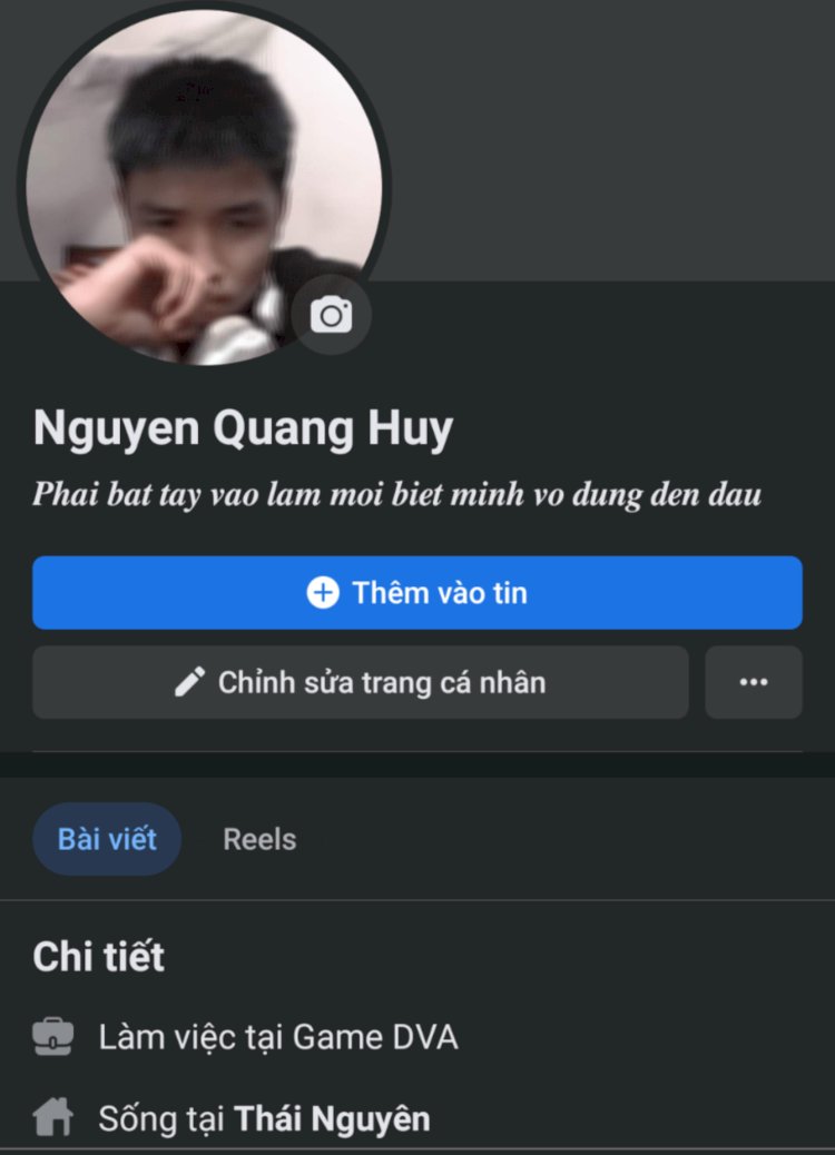 Nguyễn Quang Huy người đẹp trai và chăm chỉ nhất Thái Nguyên